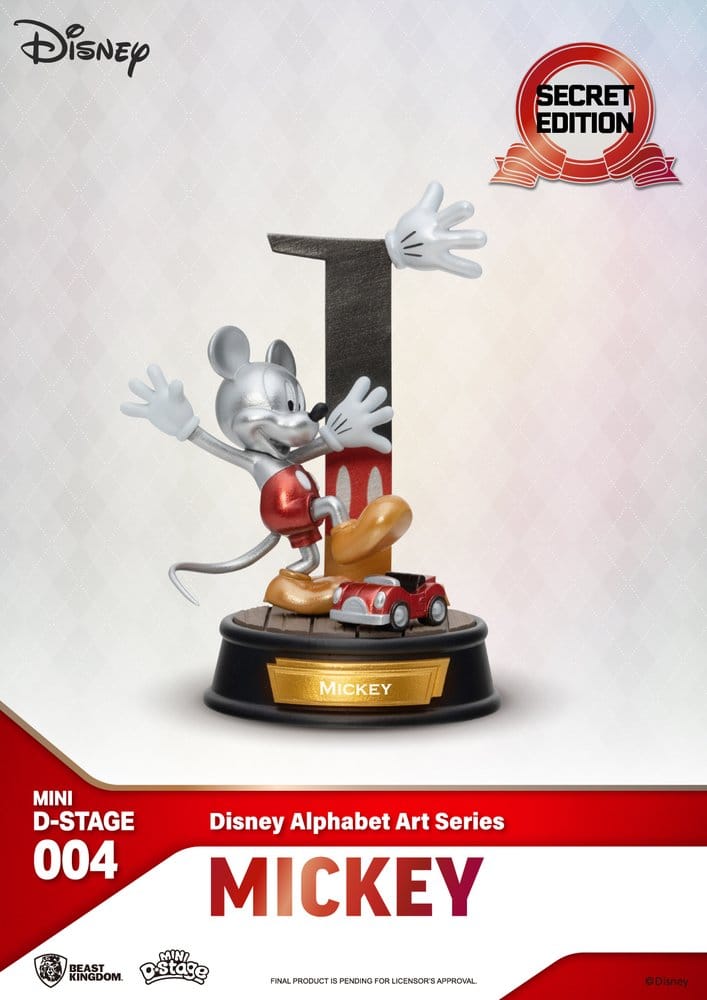 Disney Mini Diorama Stage Statuen 6-er Pack Alphabet Art 10 cm - Preorder - ETA: 01.09.2026