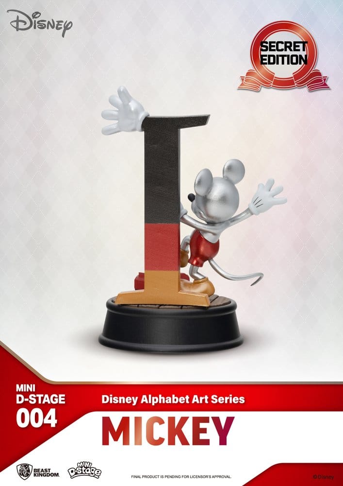 Disney Mini Diorama Stage Statuen 6-er Pack Alphabet Art 10 cm - Preorder - ETA: 01.09.2026