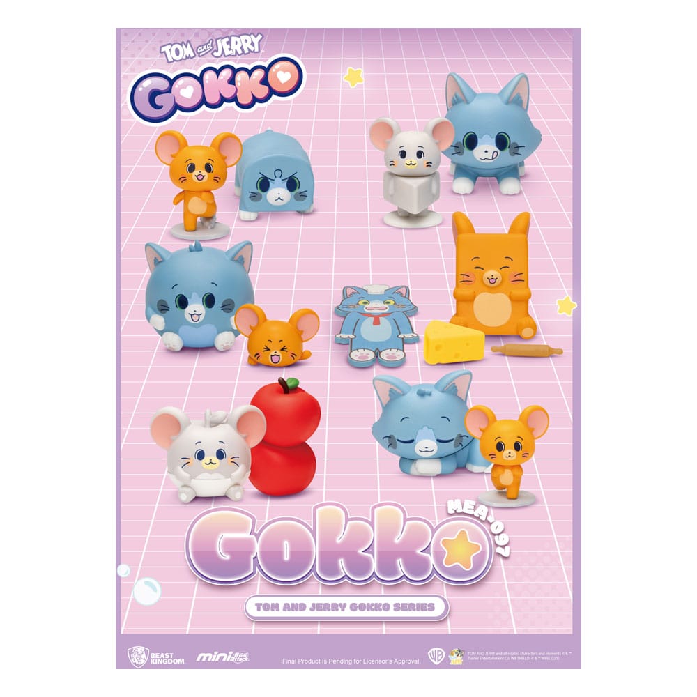 Tom & Jerry Gokko Series Figuren Blind Box (6)  - Versand: 7 Tage nach Bestellung