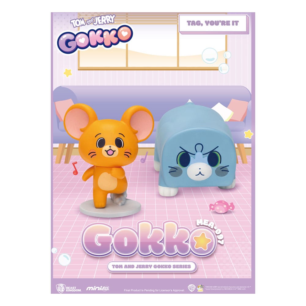 Tom & Jerry Gokko Series Figuren Blind Box (6)  - Versand: 7 Tage nach Bestellung