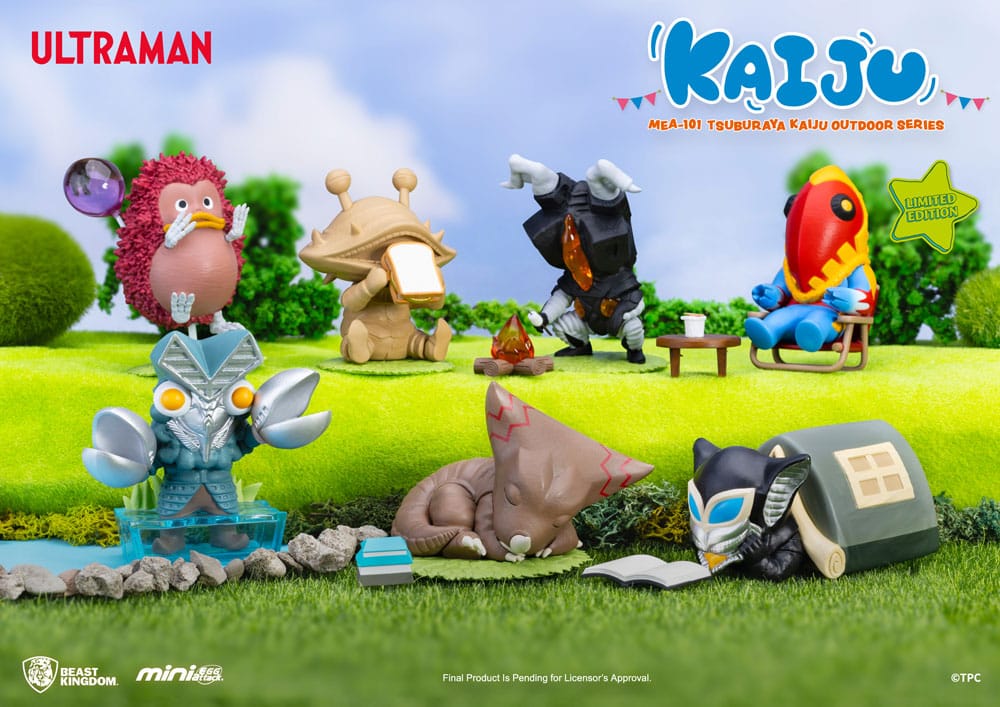 Ultraman Mini Egg Attack Outdoor-Serie Figuren Tsuburaya Kaiju Blind Box (6) 7 cm - Preorder - ETA: 21.07.2026