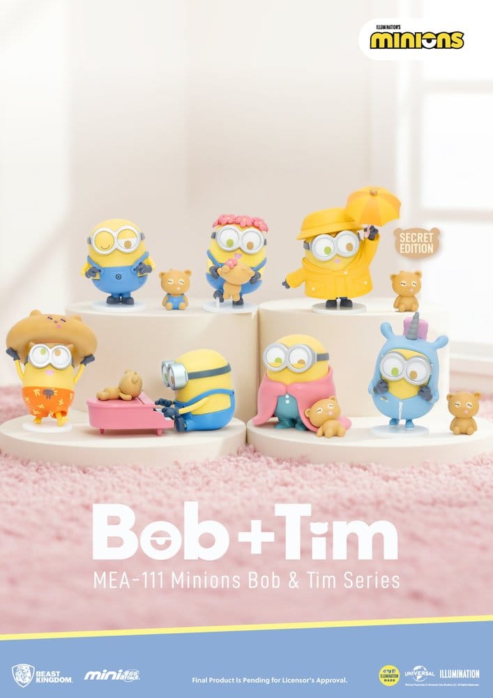 Minions Mini Egg Attack Blind Box Figuren Minions bob & tim series Sortiment 9 cm (6) - Preorder - ETA: 25.11.2026
