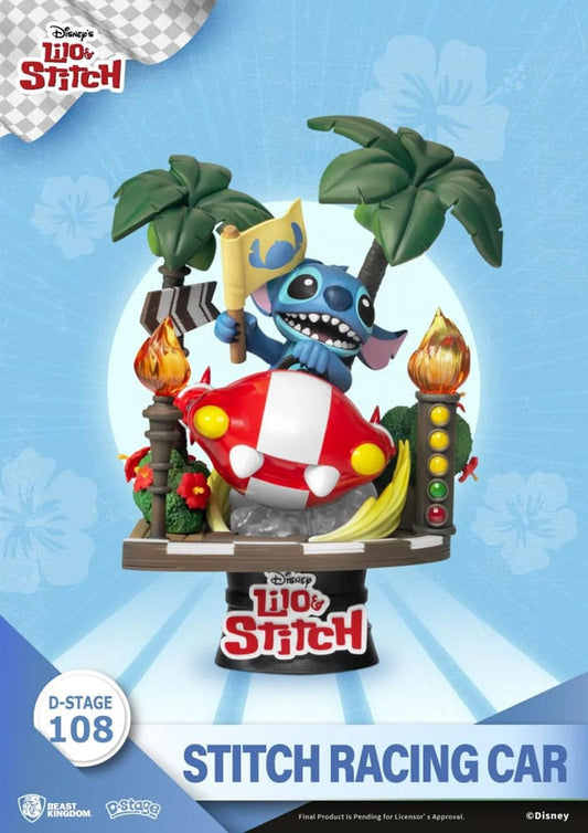 Disney: Lilo & Stitch - Stitch Racing Car PVC Diorama - Versand: 7 Tage nach Bestellung