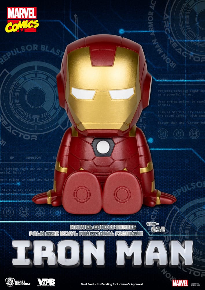 Classic Marvel Comics Piggy Vinyl Spardose Iron-man 12 cm - Versand: 7 Tage nach Bestellung