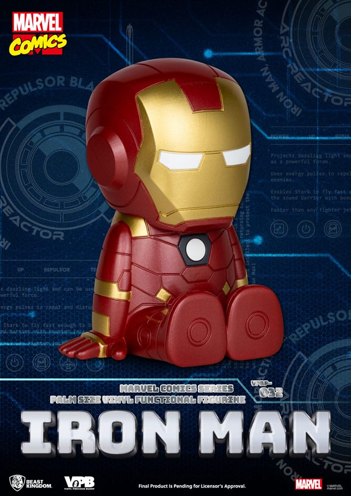 Classic Marvel Comics Piggy Vinyl Spardose Iron-man 12 cm - Versand: 7 Tage nach Bestellung