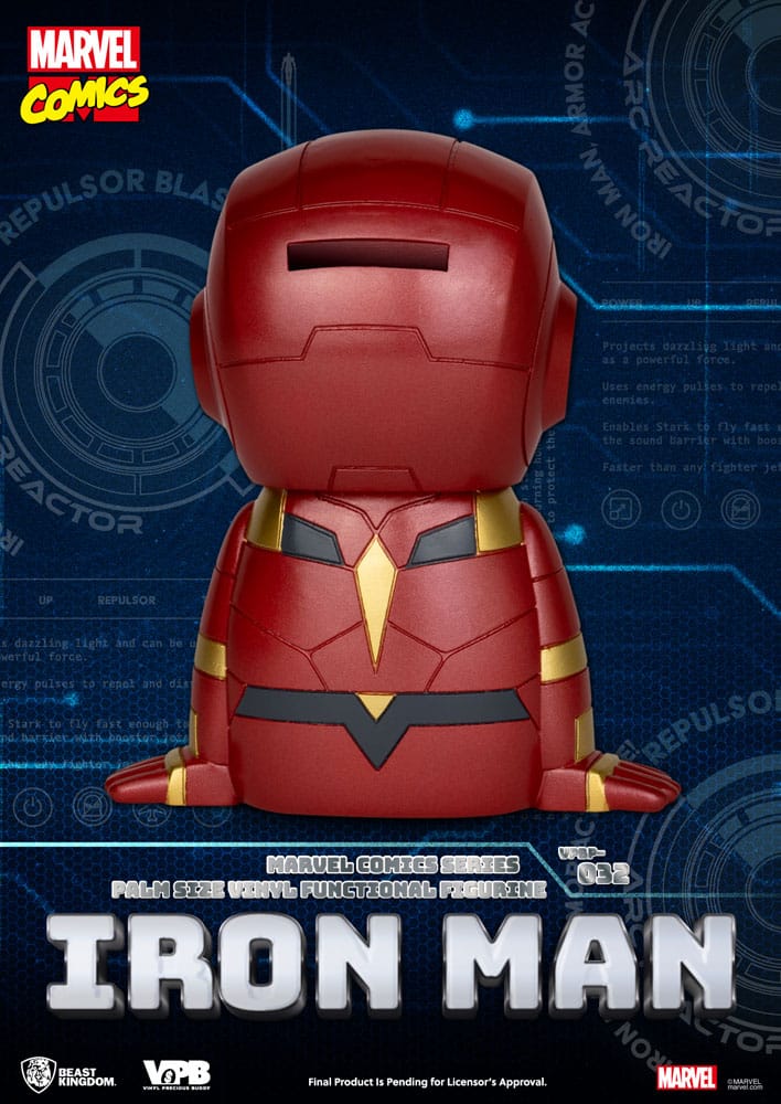 Classic Marvel Comics Piggy Vinyl Spardose Iron-man 12 cm - Versand: 7 Tage nach Bestellung