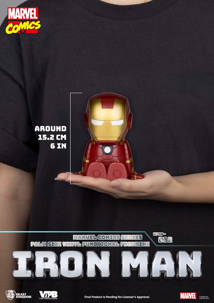 Classic Marvel Comics Piggy Vinyl Spardose Iron-man 12 cm - Versand: 7 Tage nach Bestellung