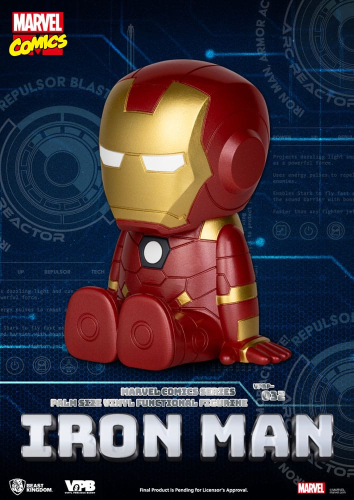 Classic Marvel Comics Piggy Vinyl Spardose Iron-man 12 cm - Versand: 7 Tage nach Bestellung