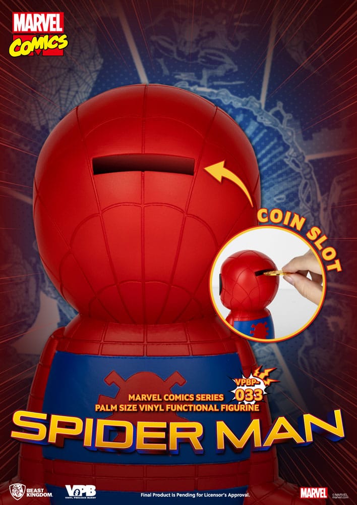 Classic Marvel Comics Piggy Vinyl Spardose Spiderman 12 cm - Versand: 7 Tage nach Bestellung