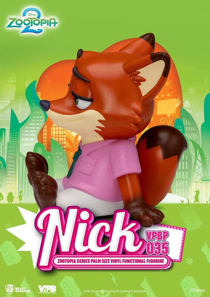 Zoomania Piggy Vinyl Spardose Nick 15 cm - Versand: 7 Tage nach Bestellung