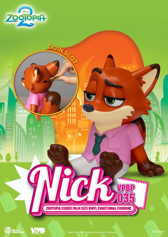 Zoomania Piggy Vinyl Spardose Nick 15 cm - Versand: 7 Tage nach Bestellung