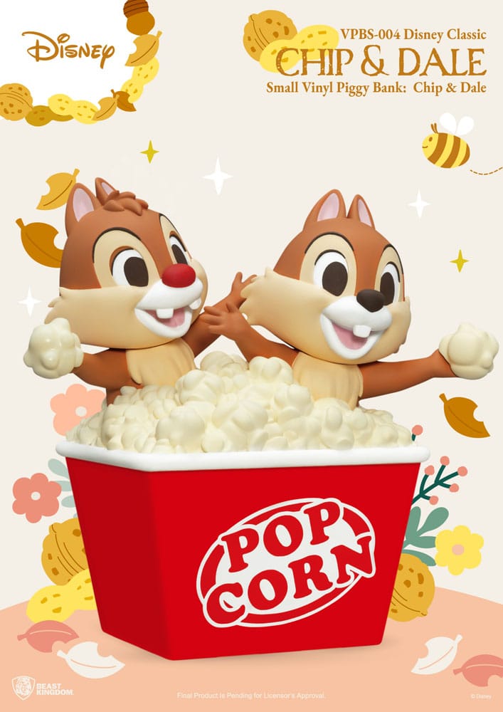 Disney Piggy Vinyl Spardose Chip & Dale 24 cm - Versand: 5-7 Tage nach Bestellung