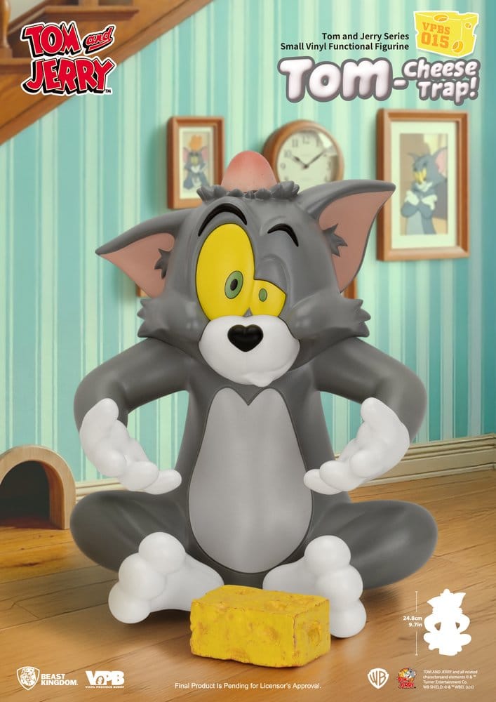 Tom und Jerry Vinyl Spardose Small Series Tom-Cheese Trap! 25 cm - Preorder - ETA: 25.11.2026