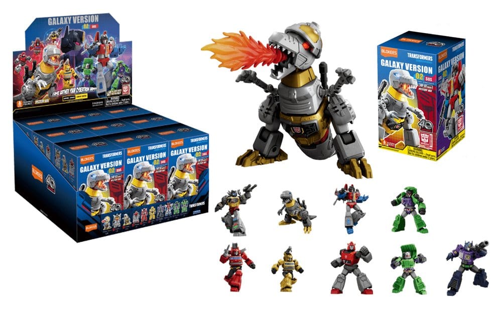 Transformers Blokees Plastic Model Kit Galaxy 02 Blind Box Display (9) - Preorder - ETA: 25.08.2026