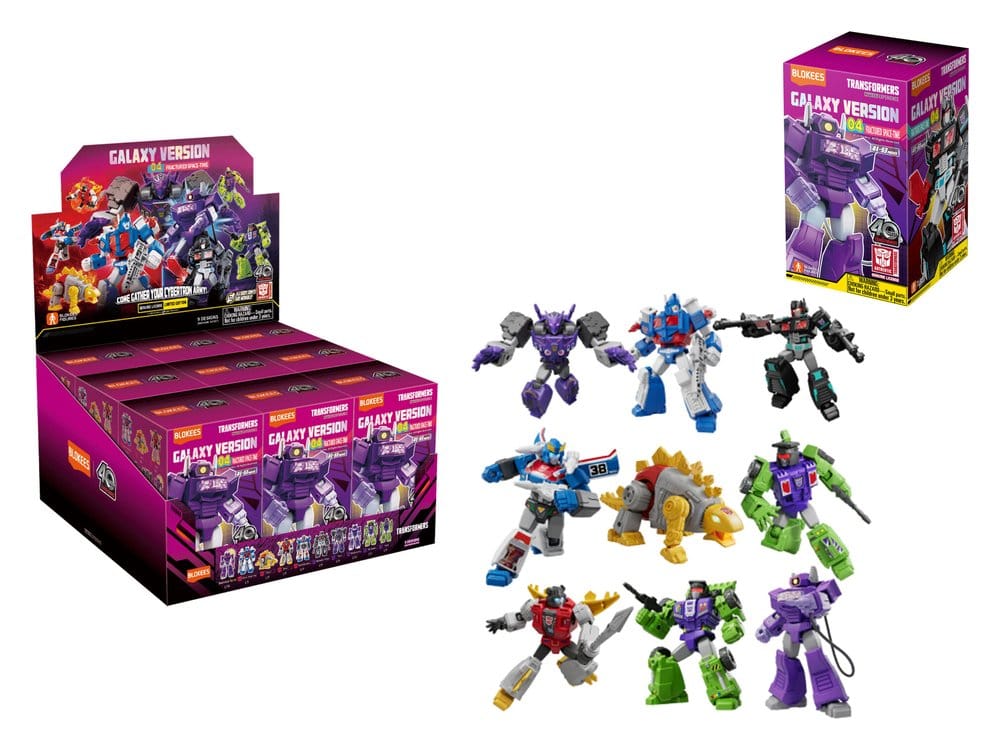 Transformers Blokees Plastic Model Kit Galaxy 04 Blind Box Display (9) - Preorder - ETA: 25.08.2026