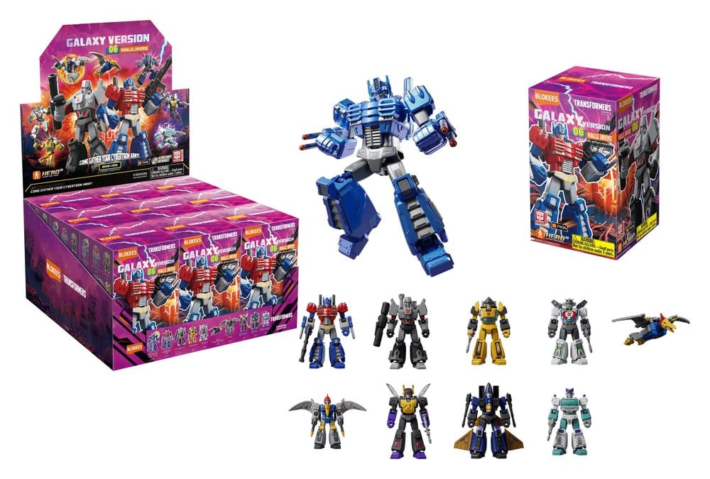 Transformers Blokees Plastic Model Kit Galaxy 06 Blind Box Display (9) - Preorder - ETA: 25.08.2026