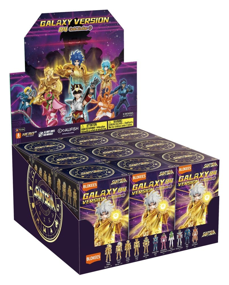 Saint Seiya Blokees Plastic Model Kit Galaxy Version 4 Blind Box Display (9) - Preorder - ETA: 28.12.2026