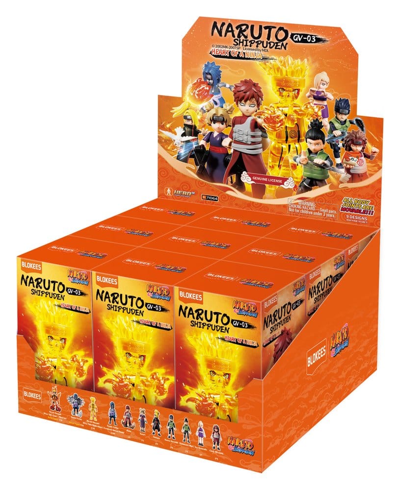 Naruto Blokees Plastic Model Kit GV03 Blind Box Display (9) - Preorder - ETA: 28.12.2026