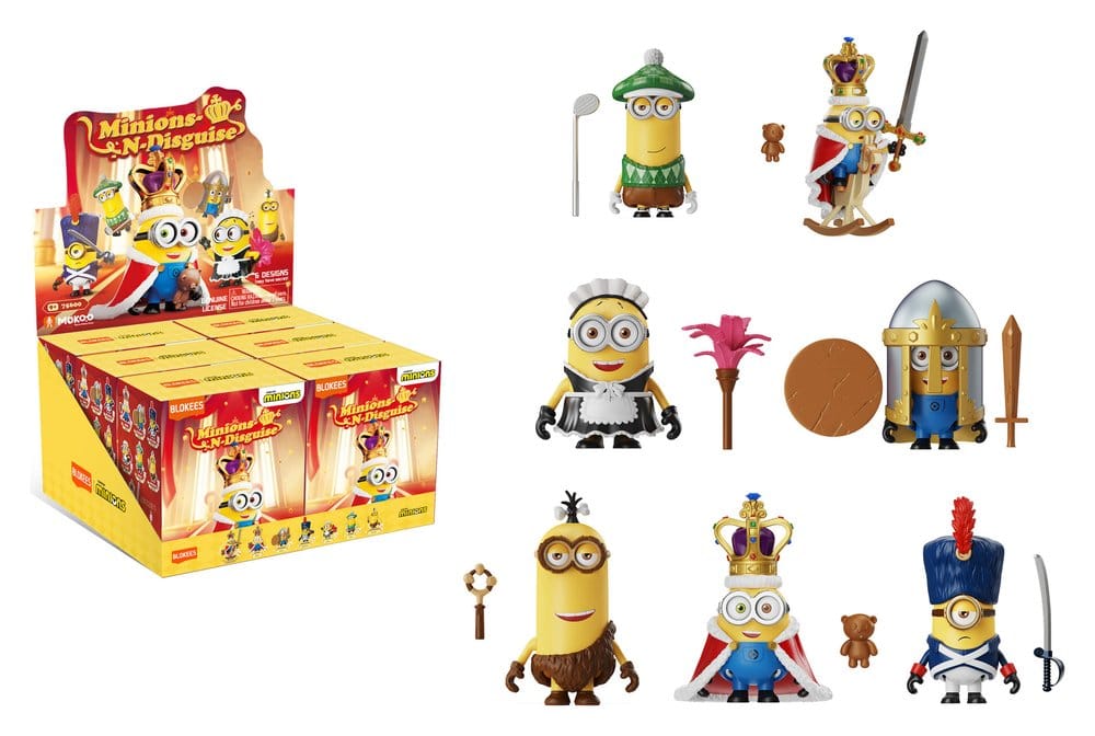 Minions Blokees Bausatz Mokoo N-Disguise Blind Box Display (6) - Preorder - ETA: 25.08.2026