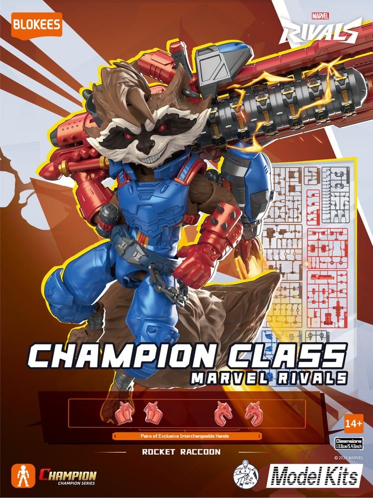 Marvel Rivals Blokees Plastic Model Kit Rocket Raccoon - Preorder - ETA: 28.12.2026