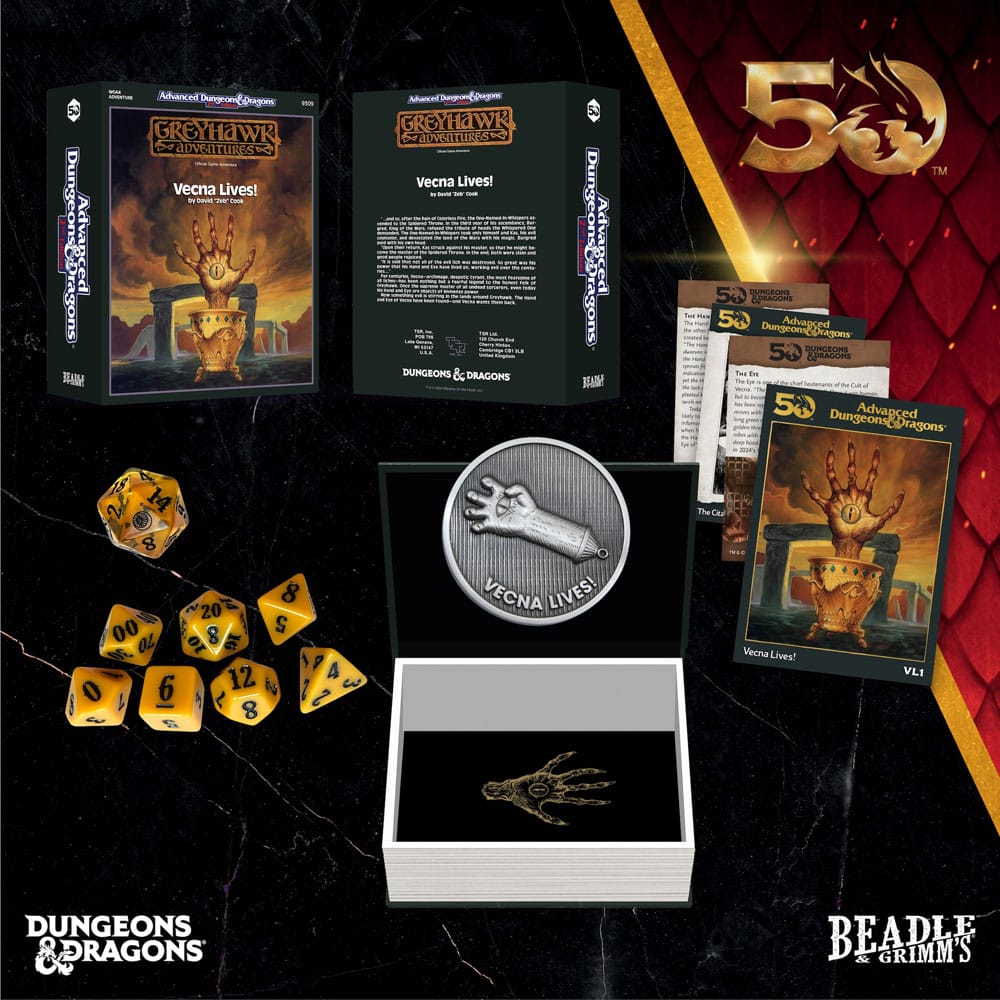 Dungeons & Dragons Classic Module Würfel Set Vecna Lives (7)         - Versand: 5-7 Tage nach Bestellung