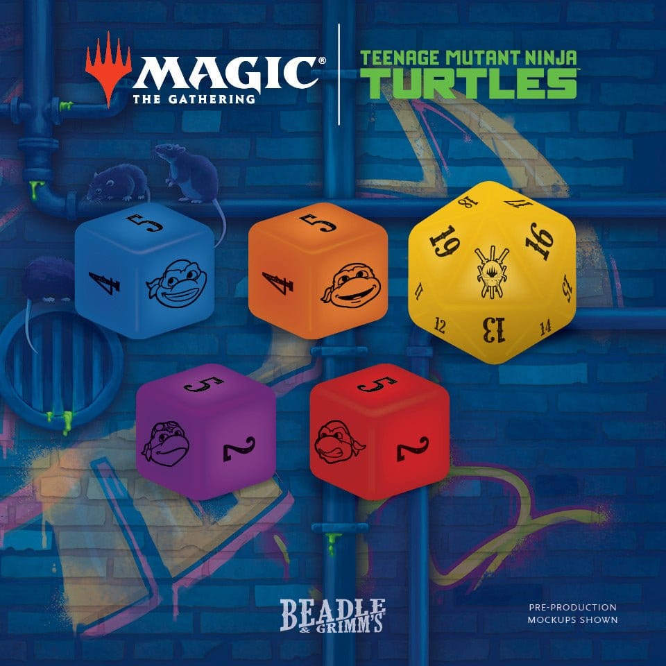 Magic the Gathering Dice and Token Pack Teenage Mutant Ninja Turtles *Englisch* - Versand: 7 Tage nach Bestellung