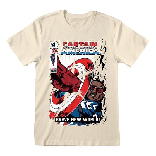 Captain America Brave New World T-Shirt Impact  Größe S - Versand: 5-7 Tage nach Bestellung