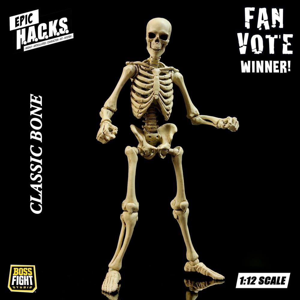 Epic H.A.C.K.S. Actionfigur 1/12 Skeleton Blank Classic Bone - Preorder - ETA: 25.05.2027