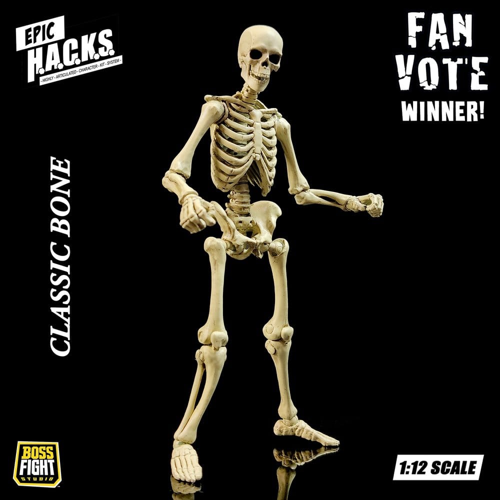 Epic H.A.C.K.S. Actionfigur 1/12 Skeleton Blank Classic Bone - Preorder - ETA: 25.05.2027
