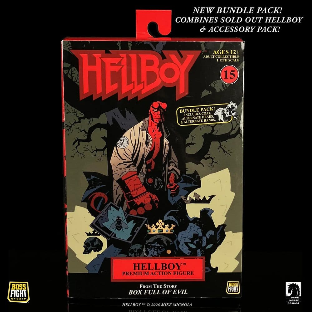 Hellboy Actionfigur 1/12 Scale Bundle Pack - Preorder - ETA: 23.07.2027