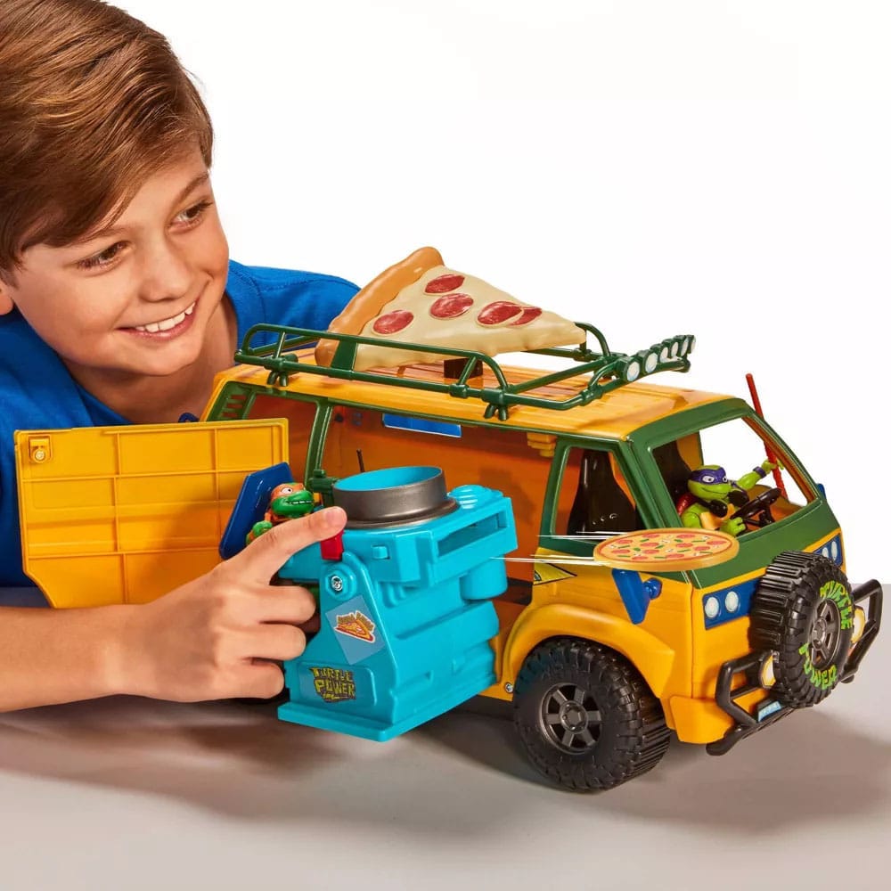 Teenage Mutant Ninja Turtles: Mutant Mayhem Fahrzeug Pizzafire Van 20 cm - Versand: 5-7 Tage nach Bestellung
