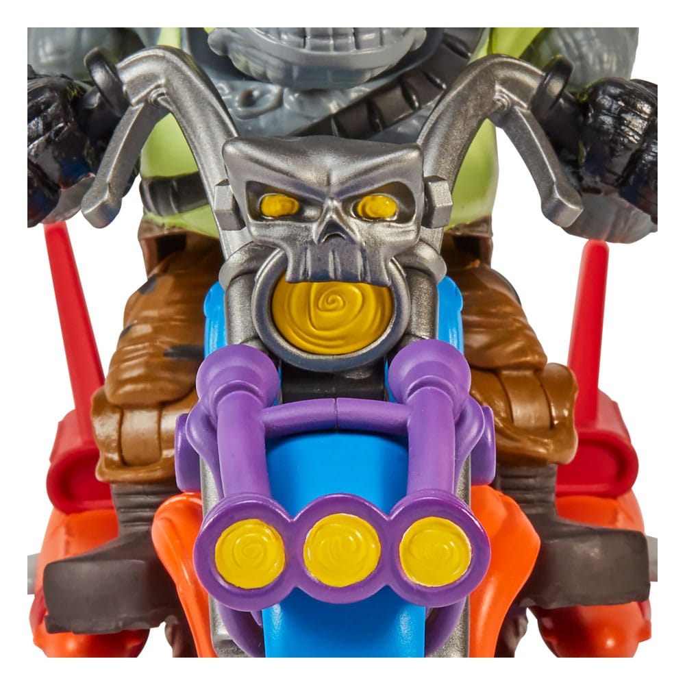 Teenage Mutant Ninja Turtles Actionfigur mit Fahrzeug Rocksteady & Chopper 12 cm  - Versand: 5-7 Tage nach Bestellung