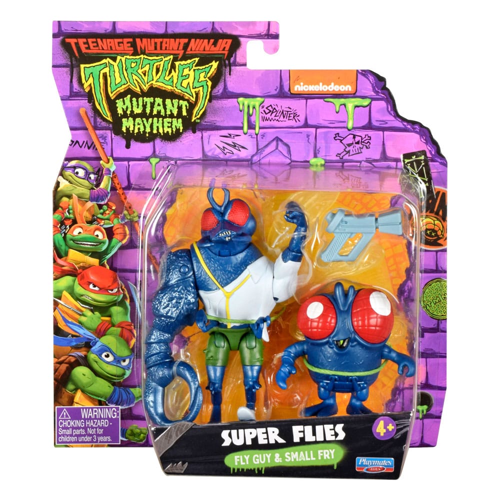 Teenage Mutant Ninja Turtles: Mutant Mayhem Actionfiguren Super Fly & Toddler Super Fly 11 cm  - Preorder - ETA: 25.11.2025