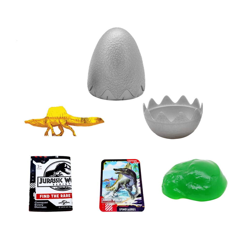 Jurassic World: Die Wiedergeburt Pop N Lock Blind Box Display Captivz Build n Battle Dinos (12)  - Preorder - ETA: 14.09.2025