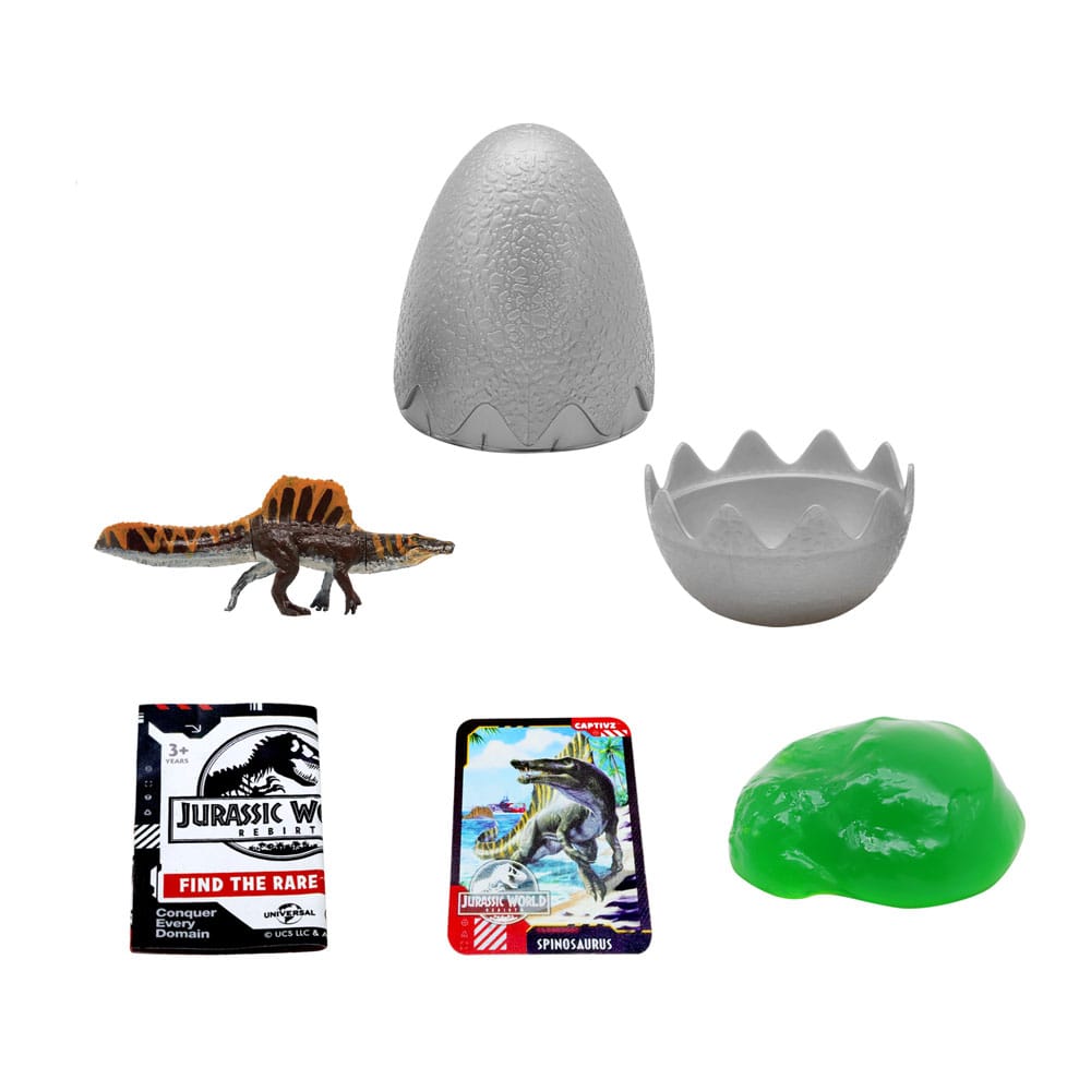 Jurassic World: Die Wiedergeburt Pop N Lock Blind Box Display Captivz Build n Battle Dinos (12)  - Preorder - ETA: 14.09.2025