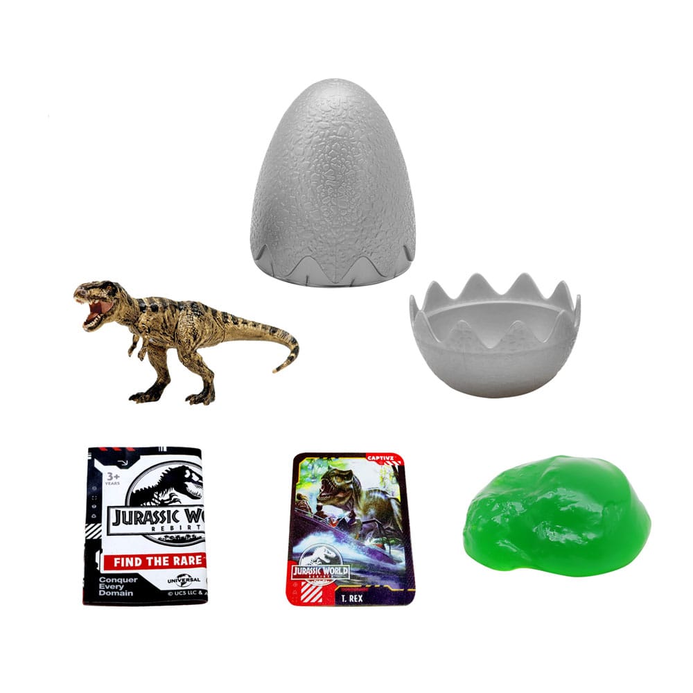 Jurassic World: Die Wiedergeburt Pop N Lock Blind Box Display Captivz Build n Battle Dinos (12)  - Preorder - ETA: 14.09.2025