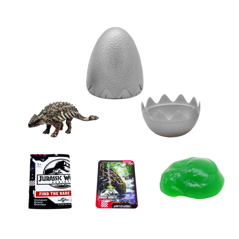 Jurassic World: Die Wiedergeburt Pop N Lock Blind Box Display Captivz Build n Battle Dinos (12)  - Preorder - ETA: 14.09.2025