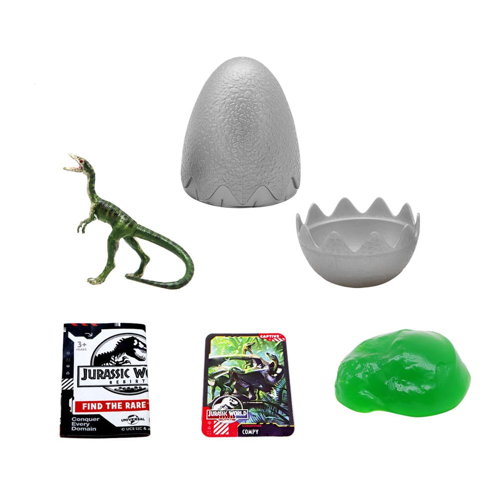 Jurassic World: Die Wiedergeburt Pop N Lock Blind Box Display Captivz Build n Battle Dinos (12)  - Preorder - ETA: 14.09.2025