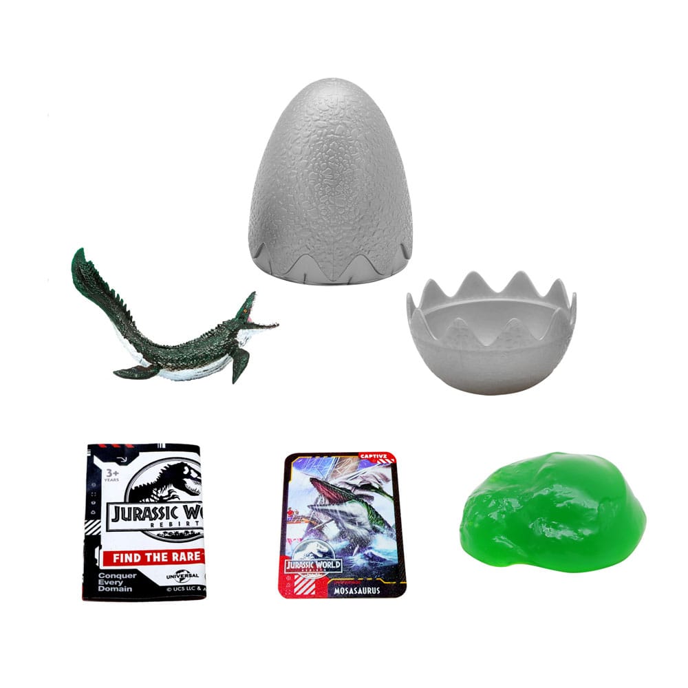 Jurassic World: Die Wiedergeburt Pop N Lock Blind Box Display Captivz Build n Battle Dinos (12)  - Preorder - ETA: 14.09.2025