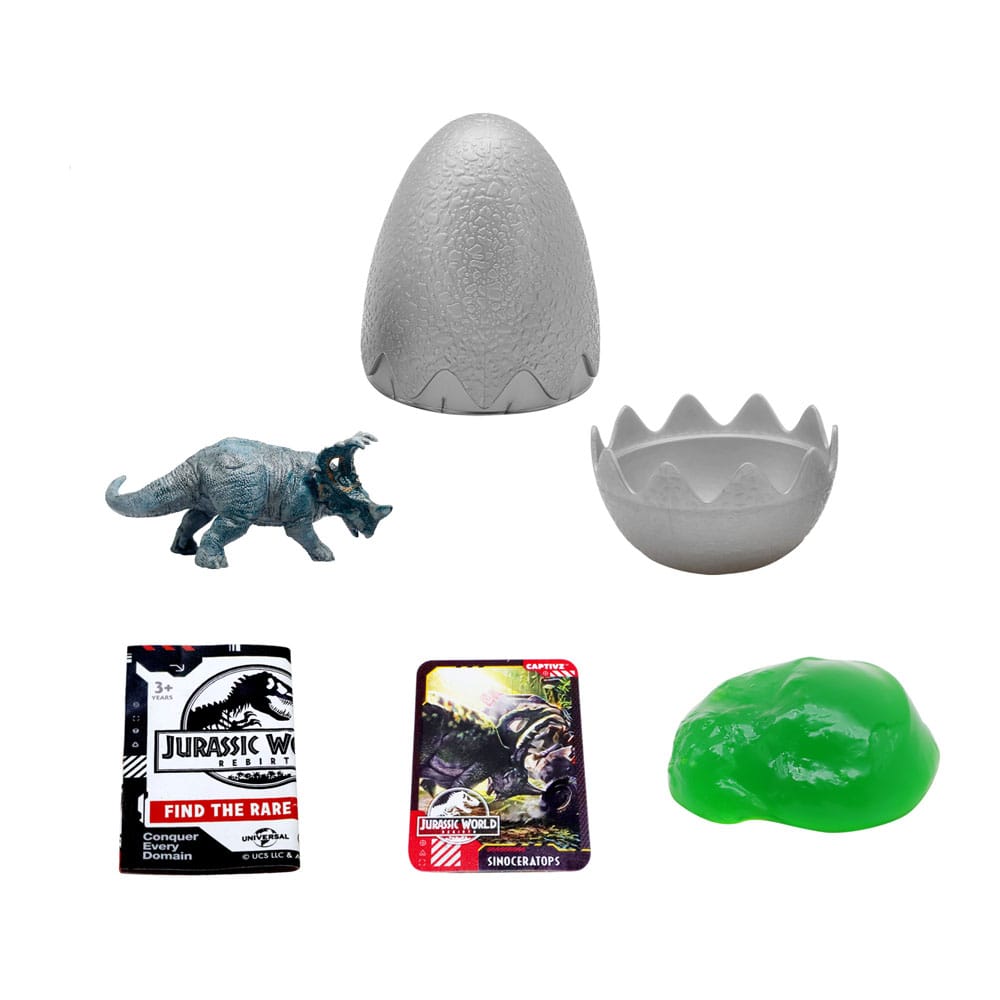 Jurassic World: Die Wiedergeburt Pop N Lock Blind Box Display Captivz Build n Battle Dinos (12)  - Preorder - ETA: 14.09.2025