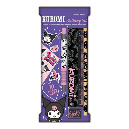 Sanrio Schreibset 6er-Pack Kuromi - Versand: 7 Tage nach Bestellung