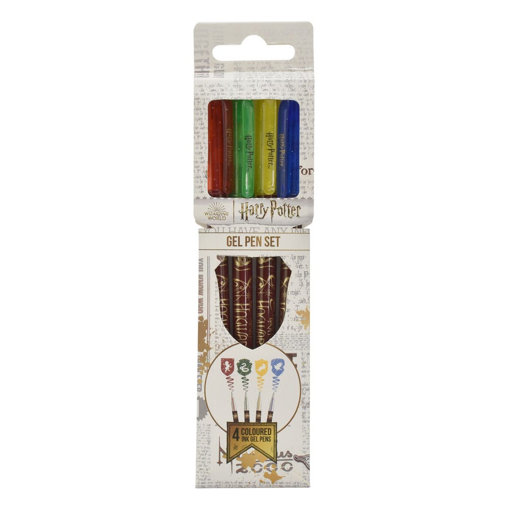 Harry Potter Gelstifte 4-er Pack Colourful Crest    - Versand: 5-7 Tage nach Bestellung