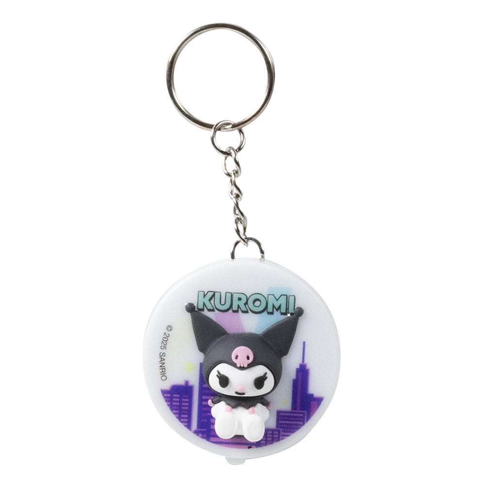 Sanrio Schlüsselanhänger mit Licht Kuromi - Versand: 7 Tage nach Bestellung