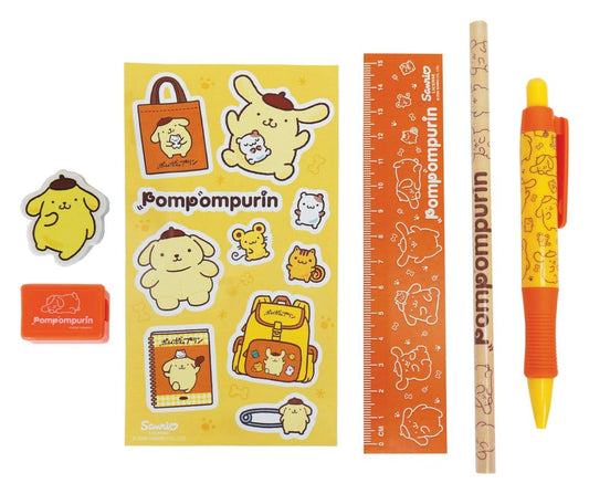 Sanrio Schreibset 6er-Pack Pompompurin - Versand: 7 Tage nach Bestellung