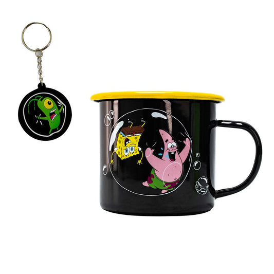 SpongeBob Schwammkopf Tasse und Schlüsselanhänger     - Versand: 5-7 Tage nach Bestellung