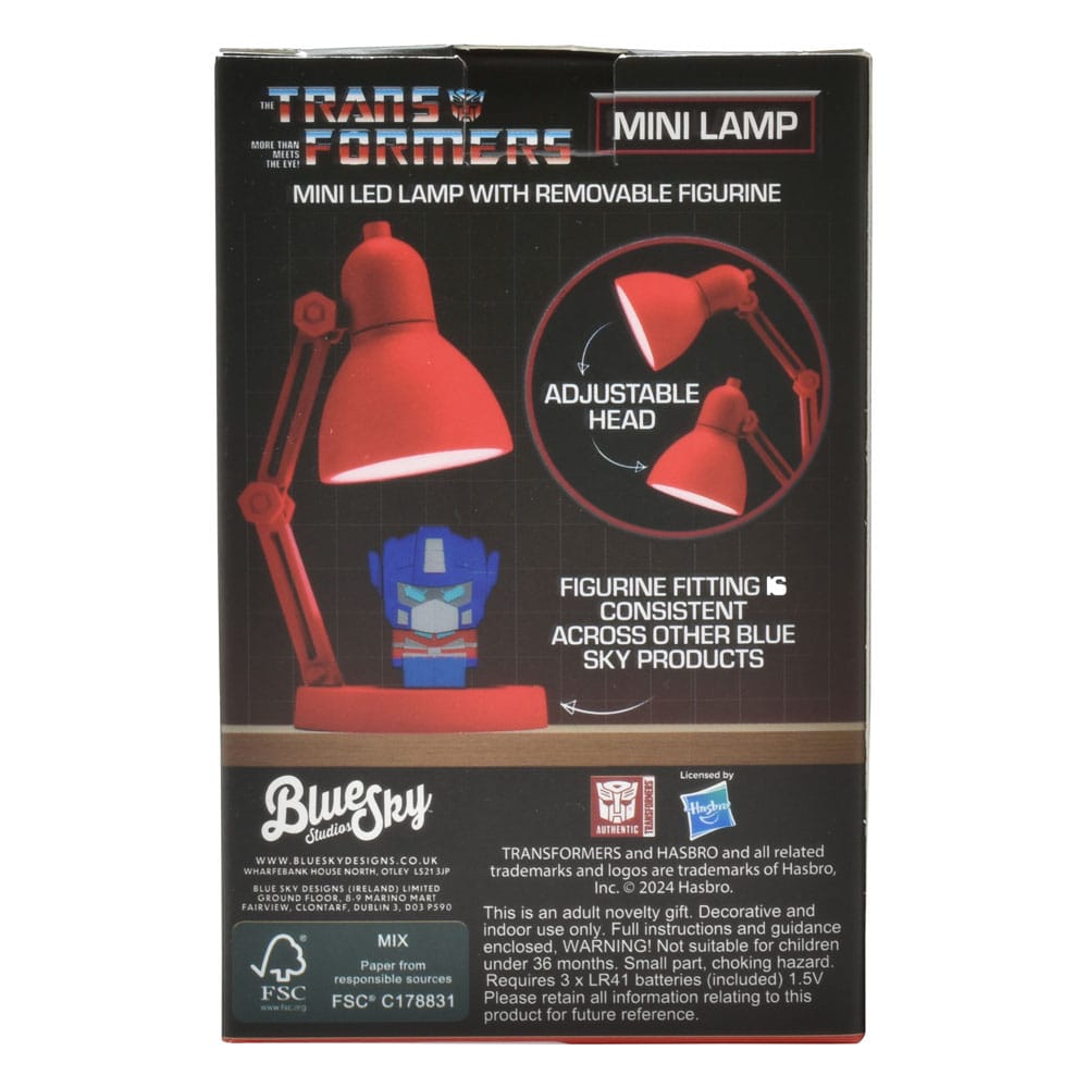 Transformers Mini LED-Lampe mit Figur 10 cm        - Versand: 5-7 Tage nach Bestellung
