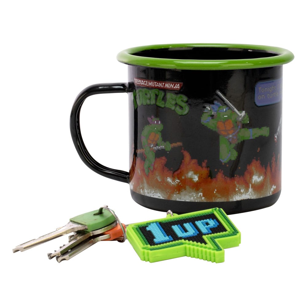 Teenage Mutant Ninja Turtles Tasse und Schlüsselanhänger      - Versand: 5-7 Tage nach Bestellung