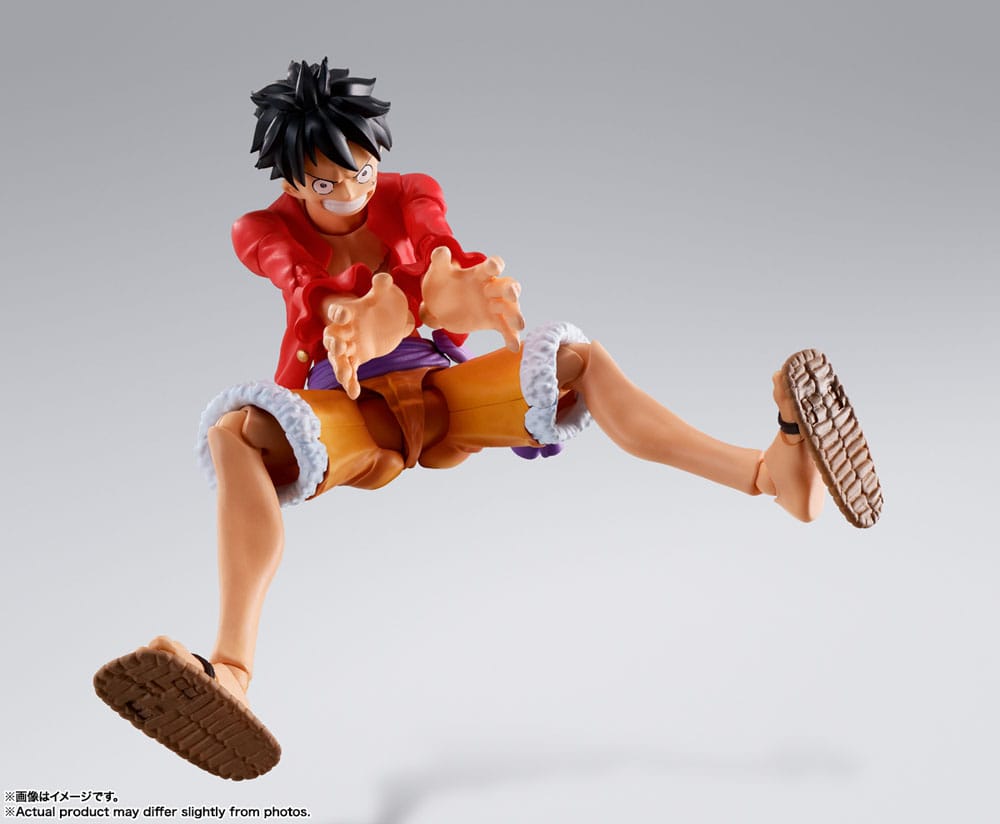 One Piece S.H. Figuarts Actionfigur Monkey D. Ruffy (The Raid on Onigashima) 14 cm    - Versand: 5-7 Tage nach Bestellung
