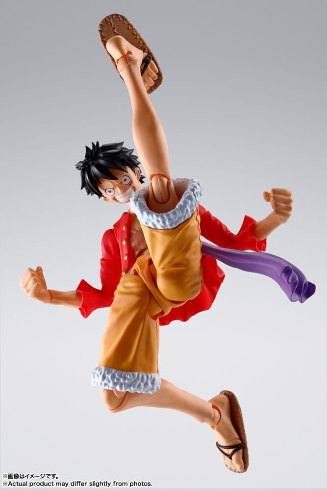 One Piece S.H. Figuarts Actionfigur Monkey D. Ruffy (The Raid on Onigashima) 14 cm    - Versand: 5-7 Tage nach Bestellung