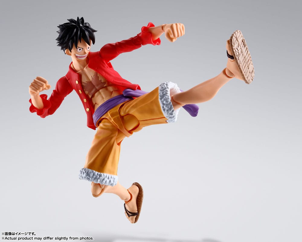 One Piece S.H. Figuarts Actionfigur Monkey D. Ruffy (The Raid on Onigashima) 14 cm    - Versand: 5-7 Tage nach Bestellung